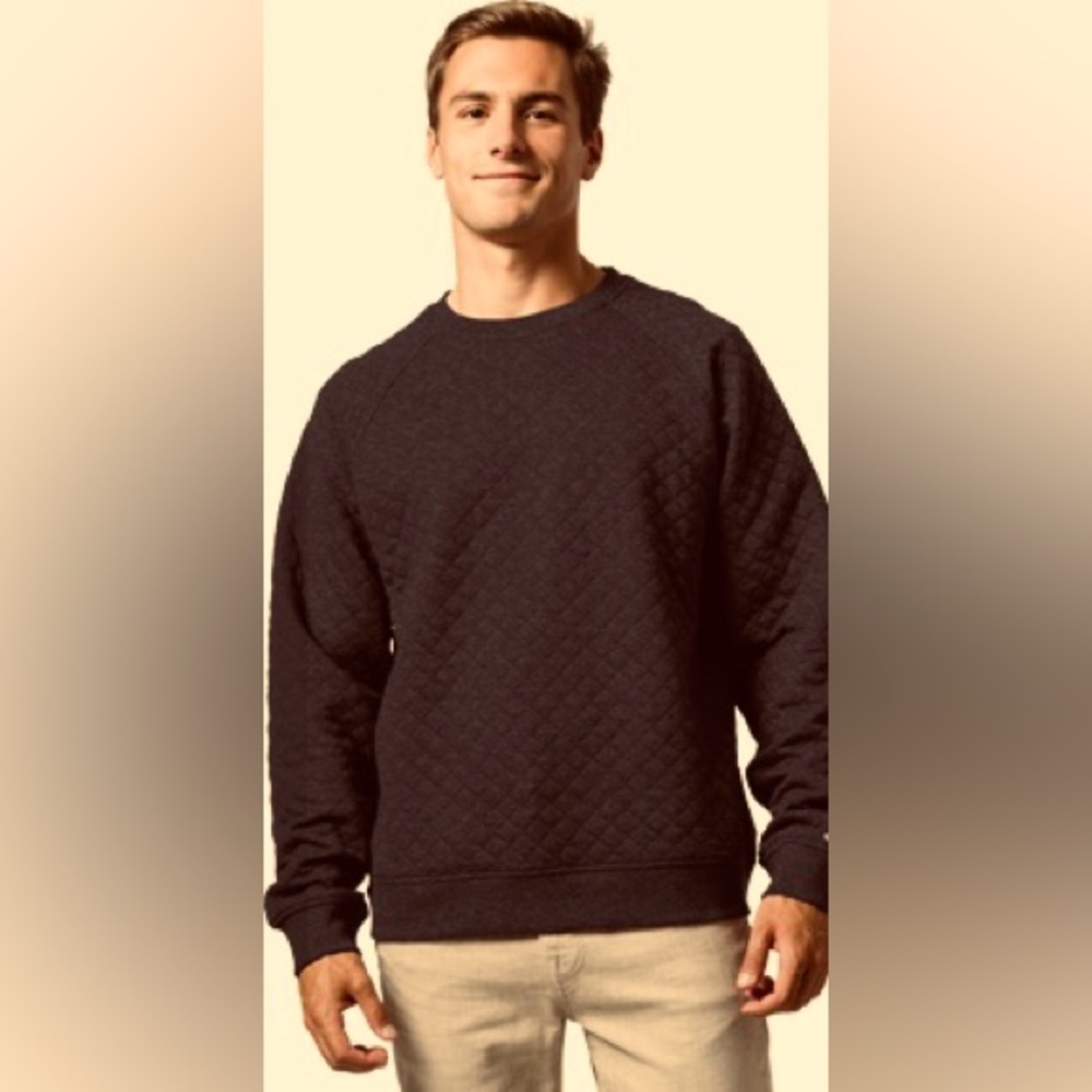 Banana Republic quilted crew neck sweater